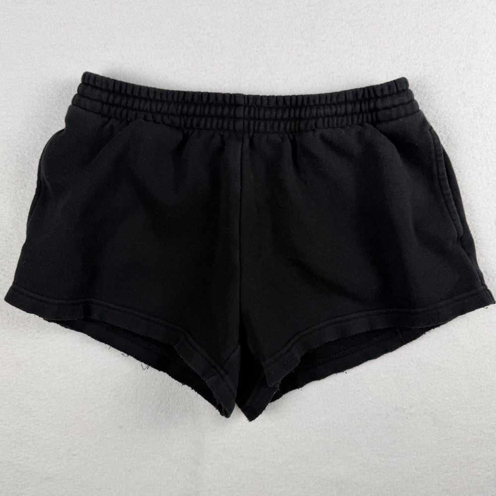 Skims Women's Cotton Blend Fleece Shorts Black XS